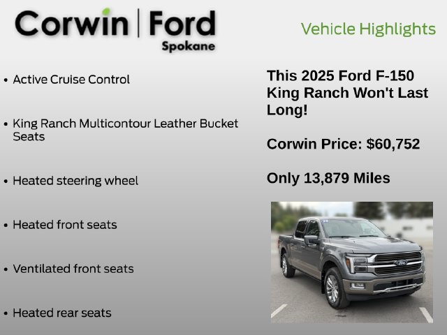 Certified 2025 Ford F150 King Ranch AWD/4WD image 13