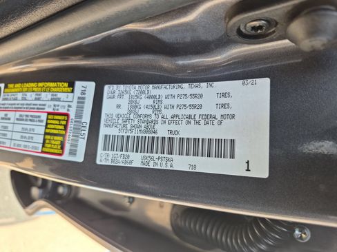 Used 2021 Toyota Tundra SR5 w/ TRD Sport Plus Package AWD/4WD image 32