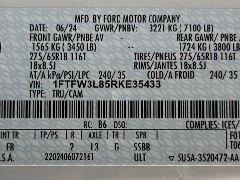 Used 2024 Ford F150 XLT w/ XLT Black Appearance Package AWD/4WD image 62