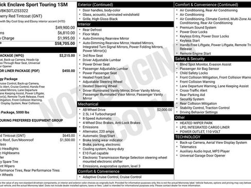 New 2026 Buick Enclave Sport Touring w/ Power Package image 47