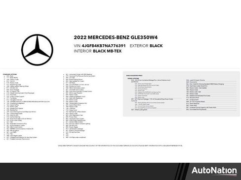 Used 2022 Mercedes-Benz GLE 350 4MATIC image 1