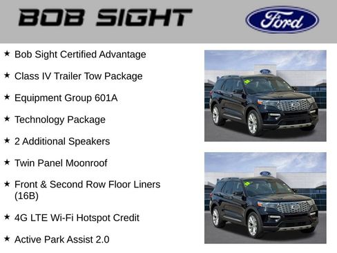 Used 2023 Ford Explorer Platinum w/ Technology Package AWD/4WD image 3