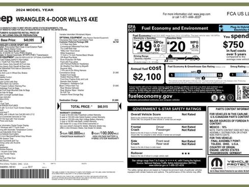 Used 2024 Jeep Wrangler Unlimited image 29