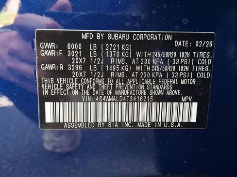 New 2026 Subaru Ascent Bronze Edition AWD/4WD image 18