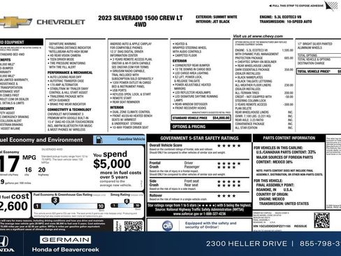 Used 2023 Chevrolet Silverado 1500 LT w/ Protection Package AWD/4WD image 31