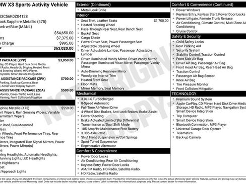Used 2019 BMW X3 M40i w/ Premium Package image 35