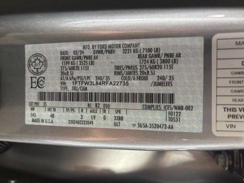 Certified 2024 Ford F150 XLT w/ Equipment Group 303A High AWD/4WD image 37