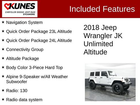 Used 2018 Jeep Wrangler Unlimited Sahara image 3