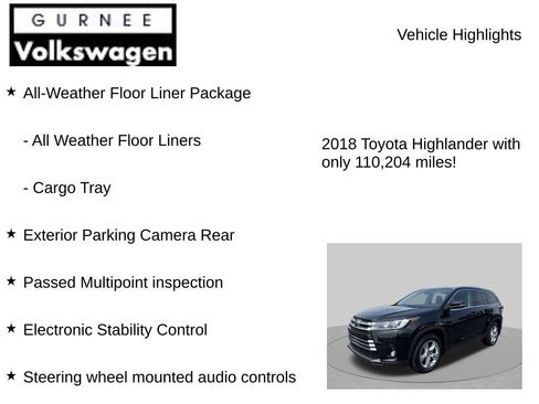 Used 2018 Toyota Highlander Limited AWD/4WD image 7