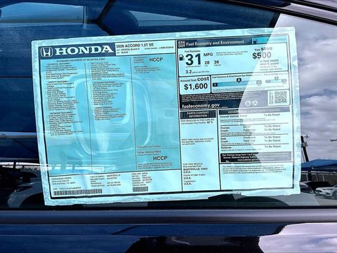 New 2026 Honda Accord SE image 22