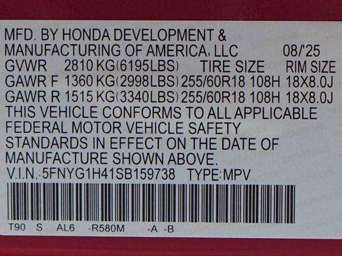 Certified 2025 Honda Pilot EX-L image 30