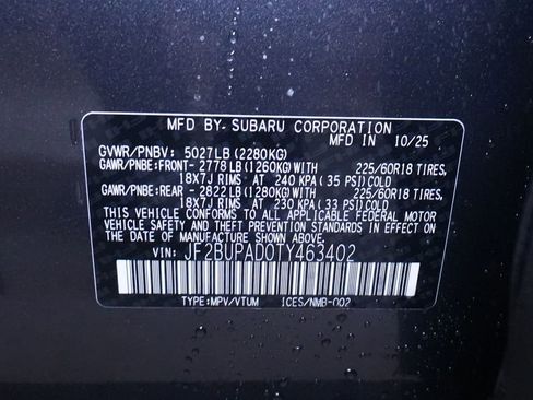 New 2026 Subaru Outback Premium image 39