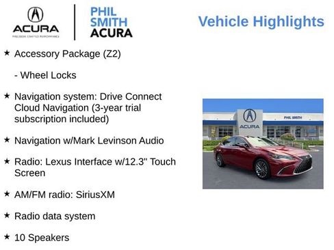 Used 2025 Lexus ES 350 Ultra Luxury w/ Accessory Package (Z2) FWD image 8