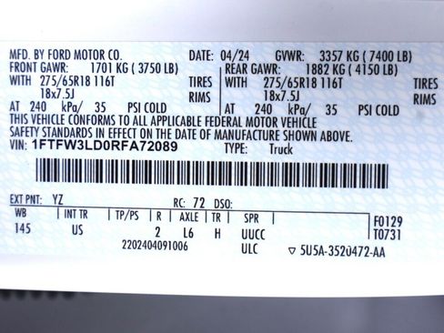 Used 2024 Ford F150 XLT w/ Mobile Office Package image 48