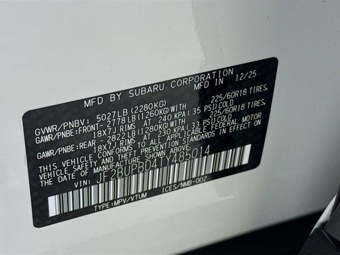 New 2026 Subaru Outback Premium image 38