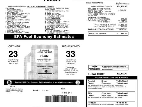 Used 2011 Ford Fusion SE w/ 202A Rapid Spec Order Code FWD image 2