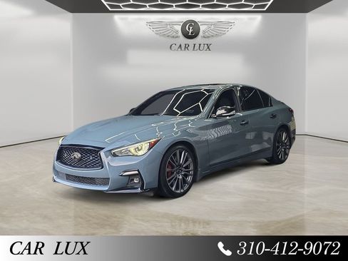 Used 2021 INFINITI Q50 Red Sport 400 w/ Cargo Package image 1