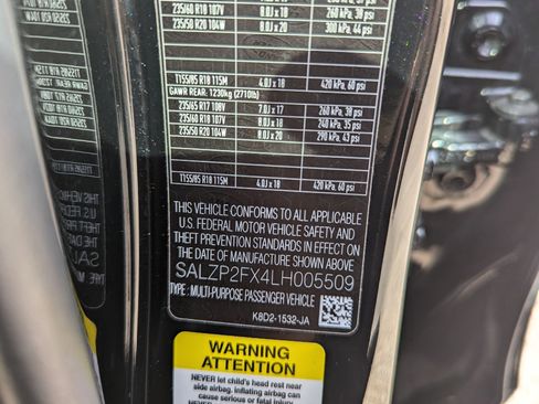 Used 2020 Land Rover Range Rover Evoque SE image 20