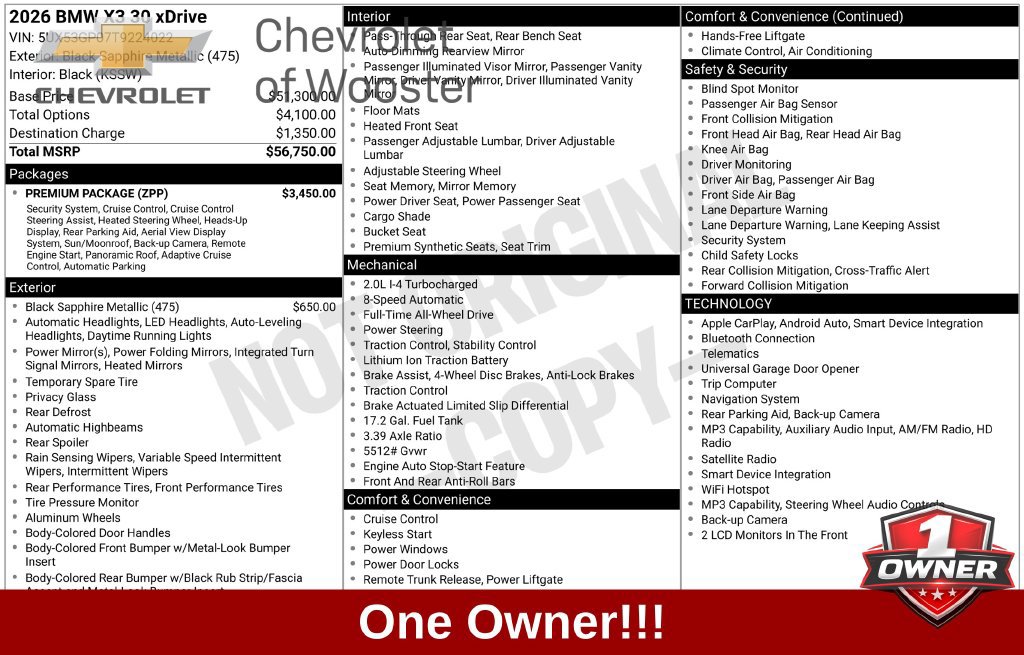 Used 2026 BMW X3 xDrive30i AWD/4WD image 1
