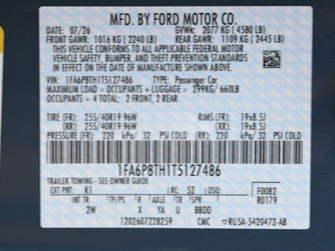 New 2026 Ford Mustang Coupe w/ Mustang Nite Pony Package RWD image 31