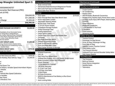 Used 2022 Jeep Wrangler Unlimited Sport image 15