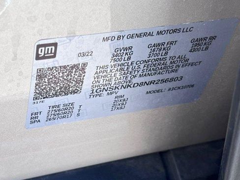 Used 2022 Chevrolet Tahoe LT w/ Luxury Package AWD/4WD image 34
