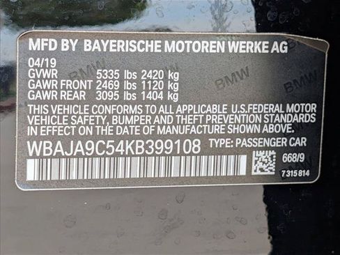 Used 2019 BMW 530e RWD image 20