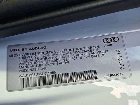Certified 2025 Audi A5 2.0T Premium w/ Convenience Package image 28