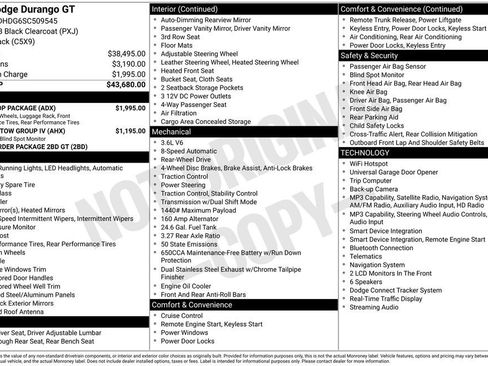 Used 2025 Dodge Durango GT w/ Blacktop Package RWD image 4