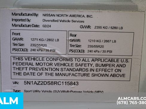 Used 2024 Nissan Murano Platinum image 58