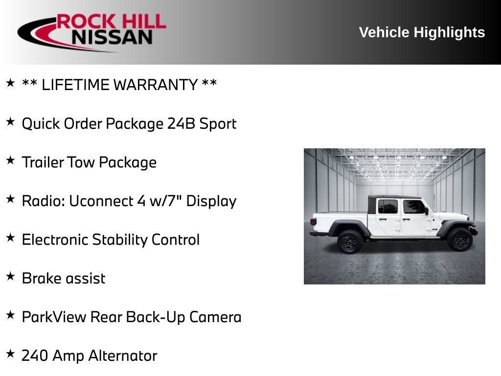 Used 2023 Jeep Gladiator Sport w/ Trailer Tow Package AWD/4WD image 5