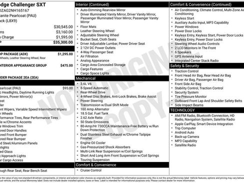 Used 2022 Dodge Challenger SXT w/ Blacktop Package RWD image 12