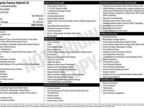 Certified 2022 Toyota Camry LE FWD image 32