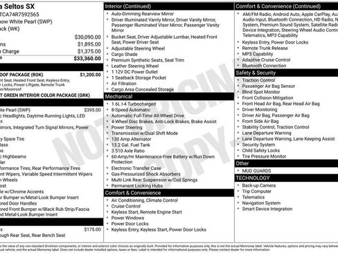 Used 2024 Kia Seltos SX w/ SX Sunroof Package image 2