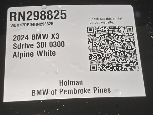 Certified 2024 BMW X3 sDrive30i w/ Premium Package w/ZPA RWD image 24