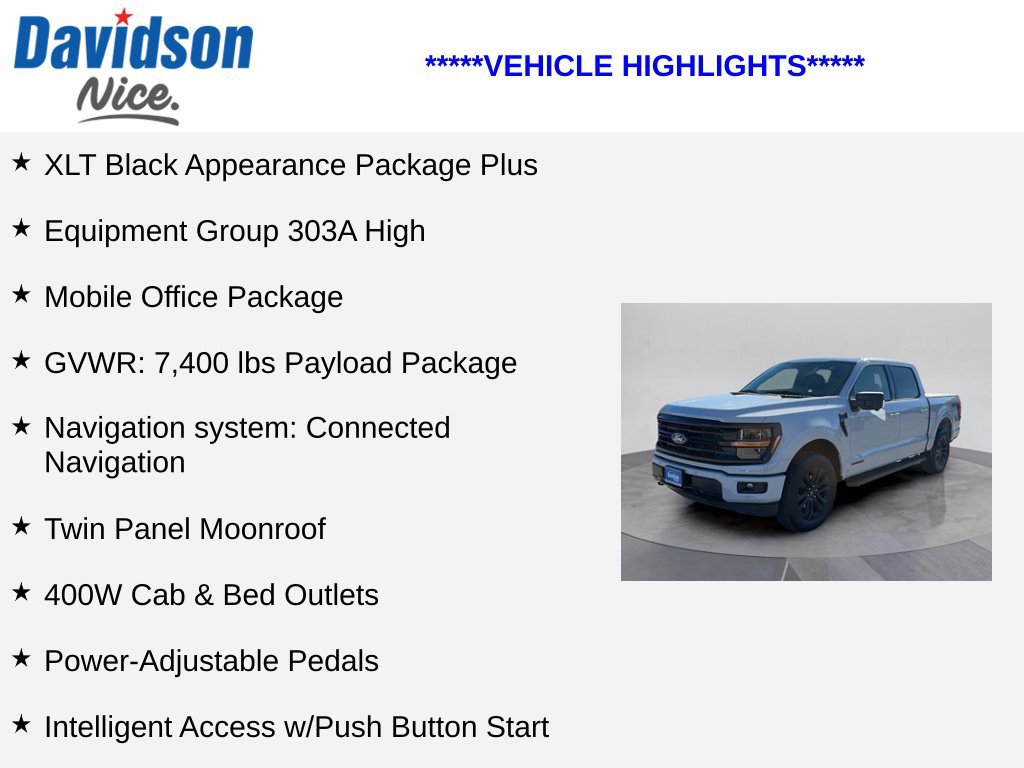Used 2024 Ford F150 XLT w/ Equipment Group 303A High AWD/4WD image 4