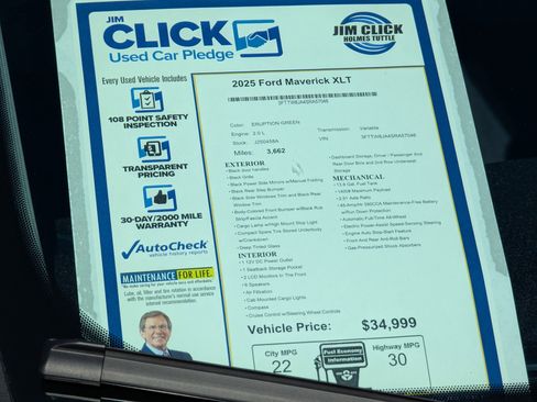 Certified 2025 Ford Maverick XLT w/ XLT Luxury Package image 15