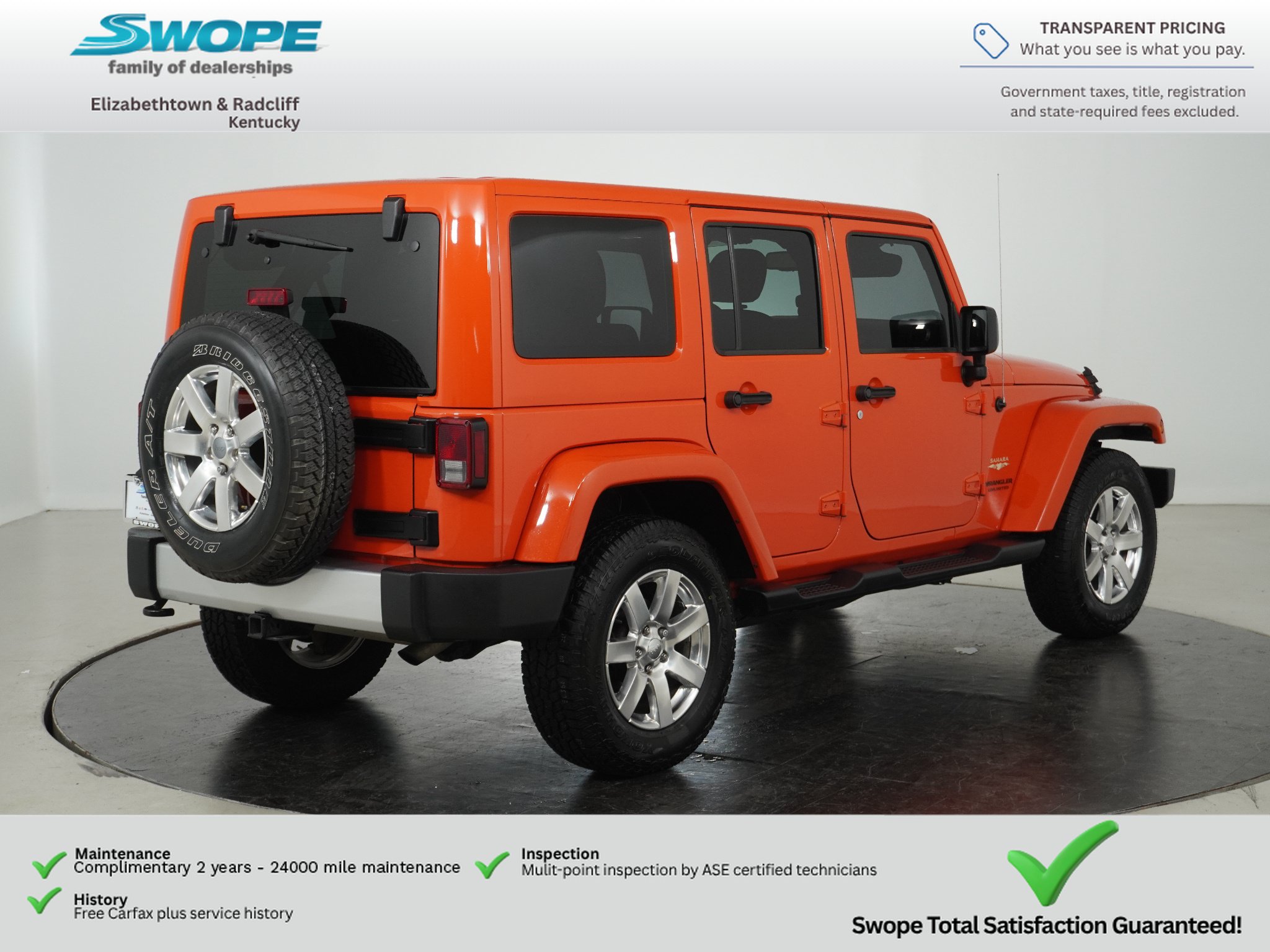 Used 2015 Jeep Wrangler Unlimited Sahara w/ Dual Top Group AWD/4WD image 3
