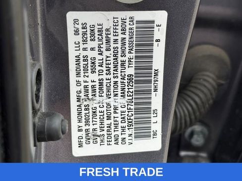 Used 2020 Honda Civic EX-L image 29