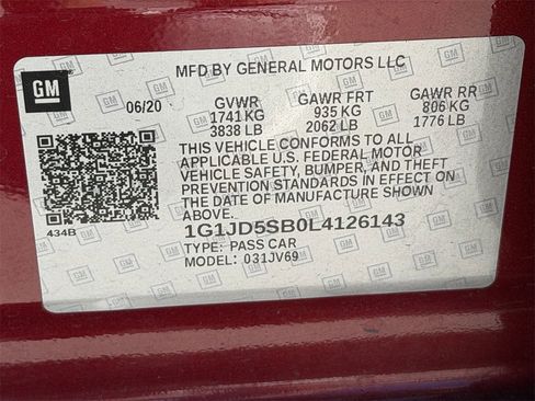 Used 2020 Chevrolet Sonic LT w/ Convenience Package image 28