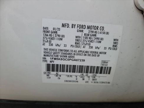 Used 2023 Ford Explorer ST w/ Equipment Group 401A AWD/4WD image 22