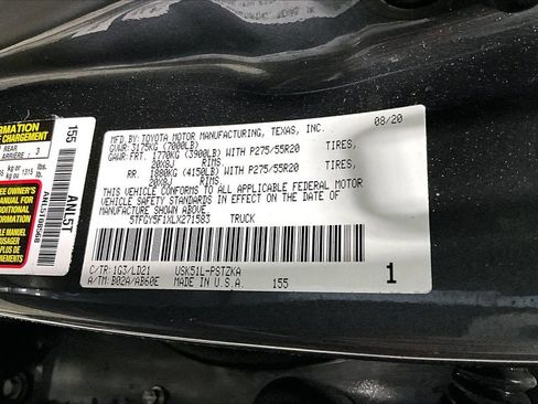 Used 2020 Toyota Tundra 1794 Edition RWD image 8