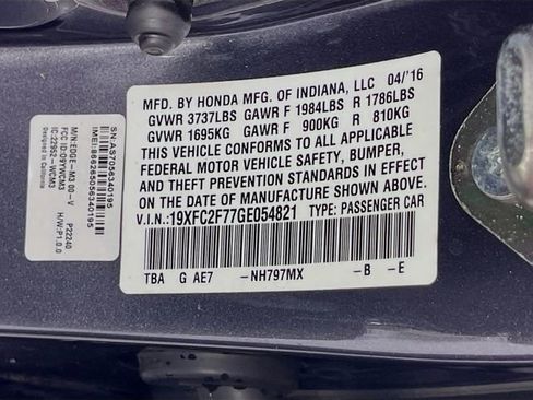 Used 2016 Honda Civic EX image 32