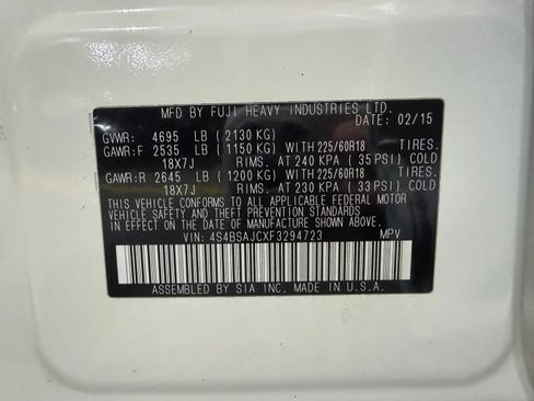 Used 2015 Subaru Outback 2.5i Limited AWD/4WD image 19