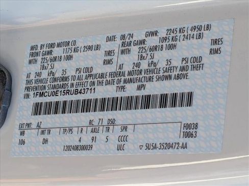 New 2024 Ford Escape SE w/ PHEV Premium Package image 19