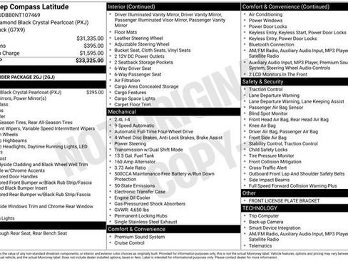 Used 2022 Jeep Compass Latitude AWD/4WD image 7