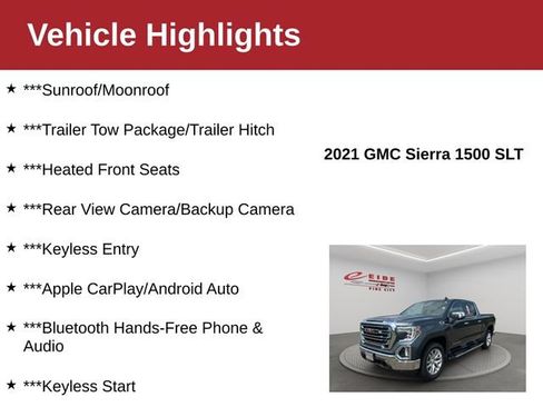 Used 2021 GMC Sierra 1500 SLT w/ SLT Convenience Package AWD/4WD image 4
