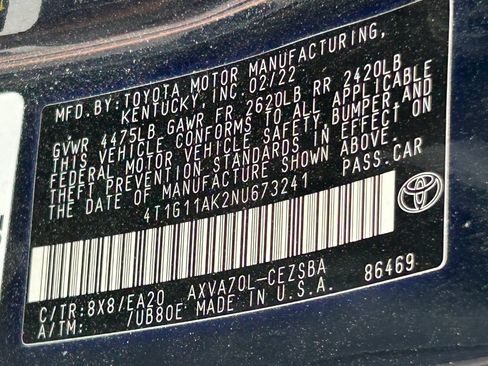 Used 2022 Toyota Camry SE FWD image 14