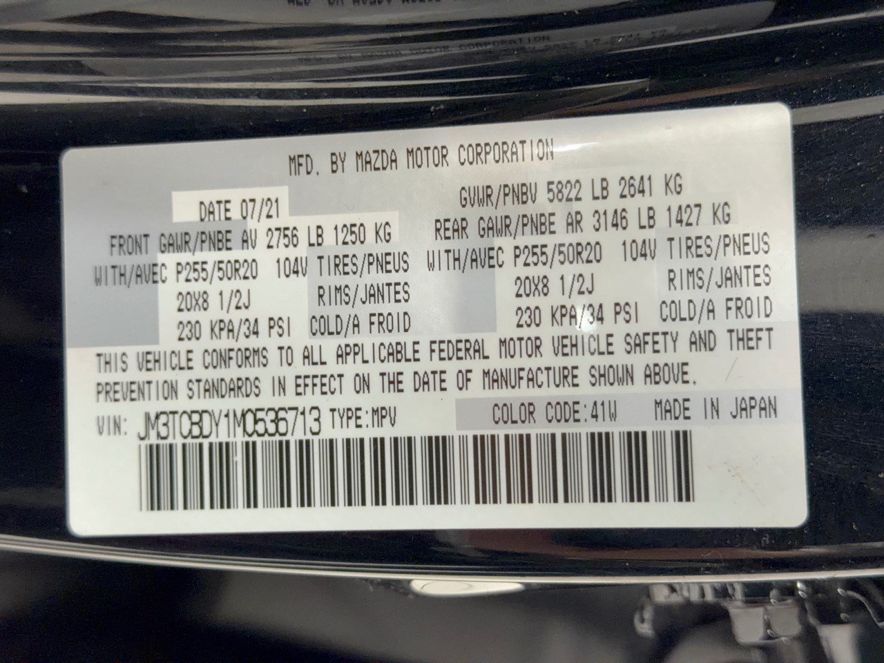 Used 2021 MAZDA CX-9 Grand Touring AWD/4WD image 35