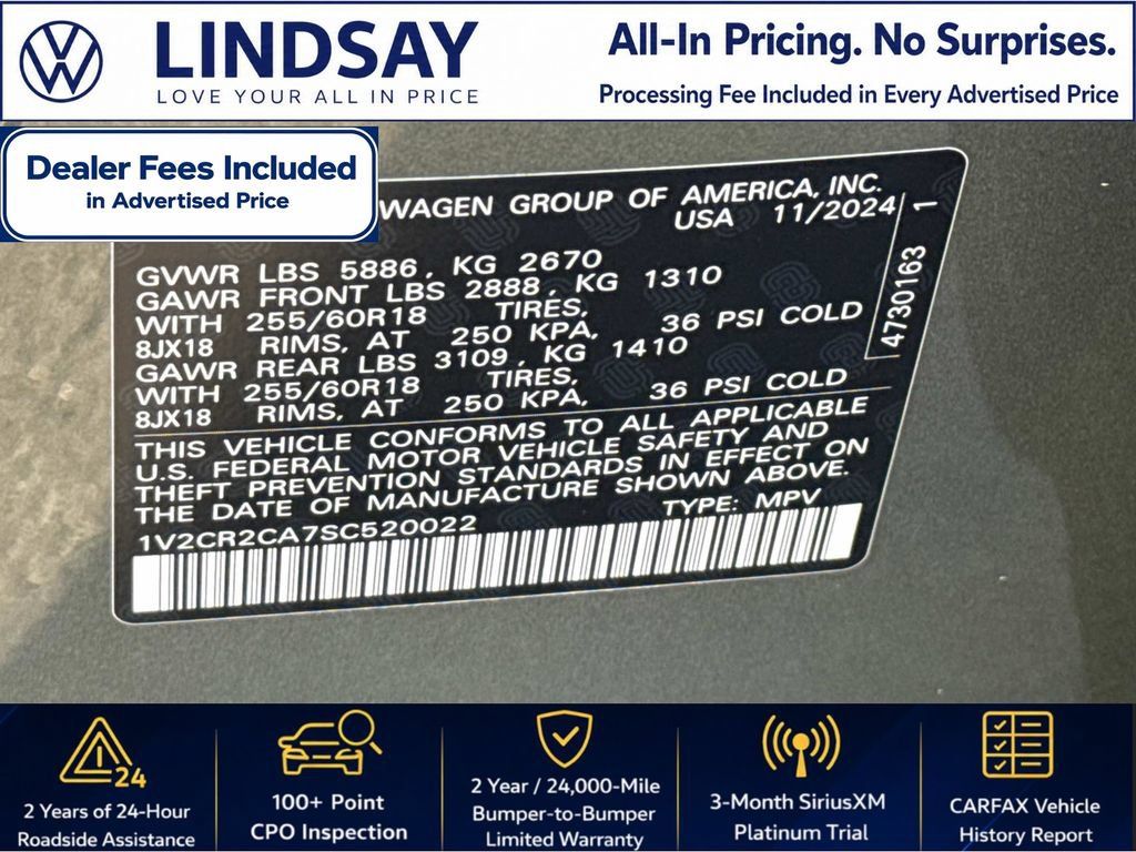 Used 2025 Volkswagen Atlas Peak Edition SE AWD/4WD image 27